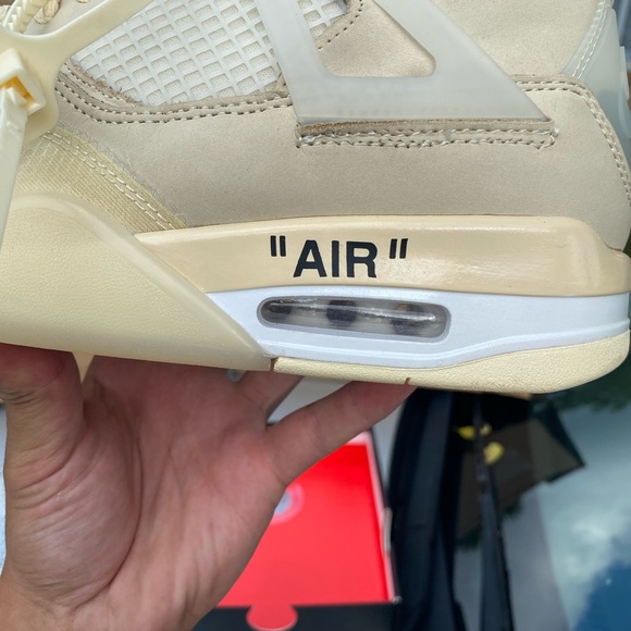 Off White Sail Jordan Retro 4 - Picture 11 of 15